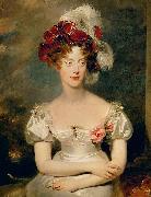 Sir Thomas Lawrence Portrait of Princess Caroline Ferdinande of Bourbon painting